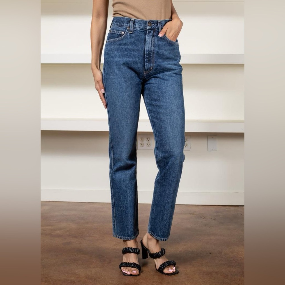 Agolde pinch waist high rise kick jeans